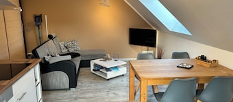 Cozy vacation apartment in a quiet location with a large balcony