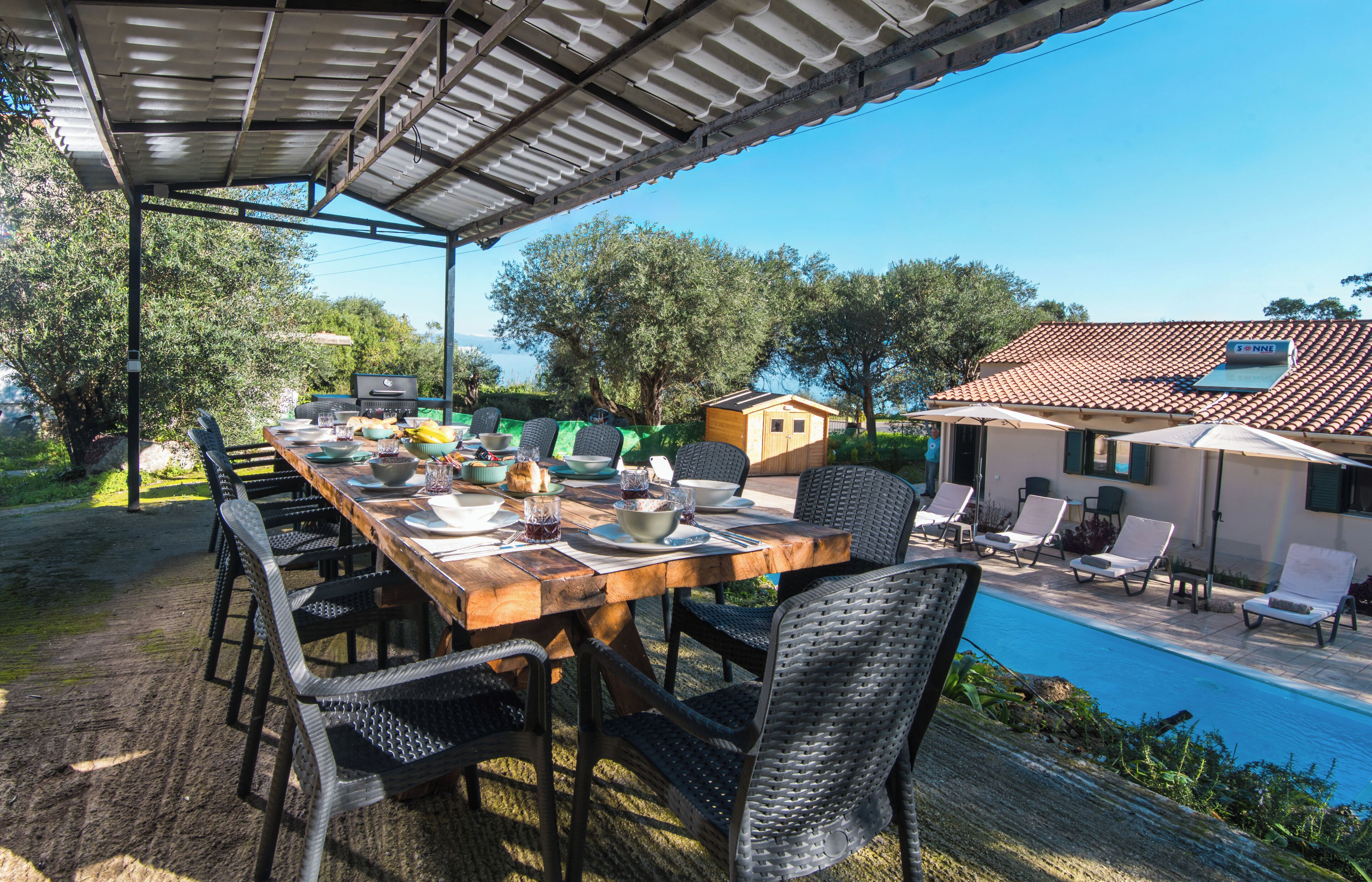 Villa, Courtyard View | Outdoor dining