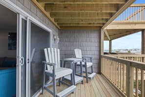 Terrace/patio - Trini Breeze | Private Beach Access + Sound Views (North Topsail Beach)