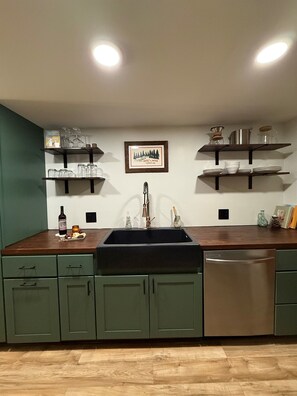 Fridge, microwave, oven, stovetop - Cozy Northwoods Retreat – ATV Trails, Hot Tub & Pet Friendly! (Arbor Vitae)