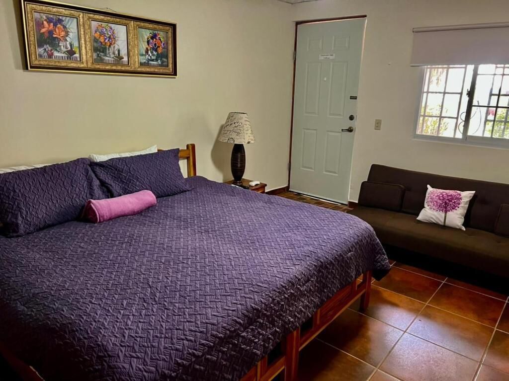 Blackout curtains, iron/ironing board