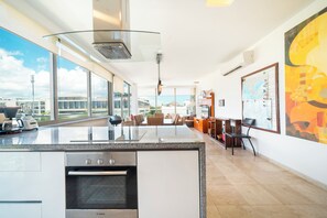 Standard Condo, Balcony, City View | Private kitchen - 2 Br condo with Rooftop Pool - Doca 303 (Playa del Carmen)