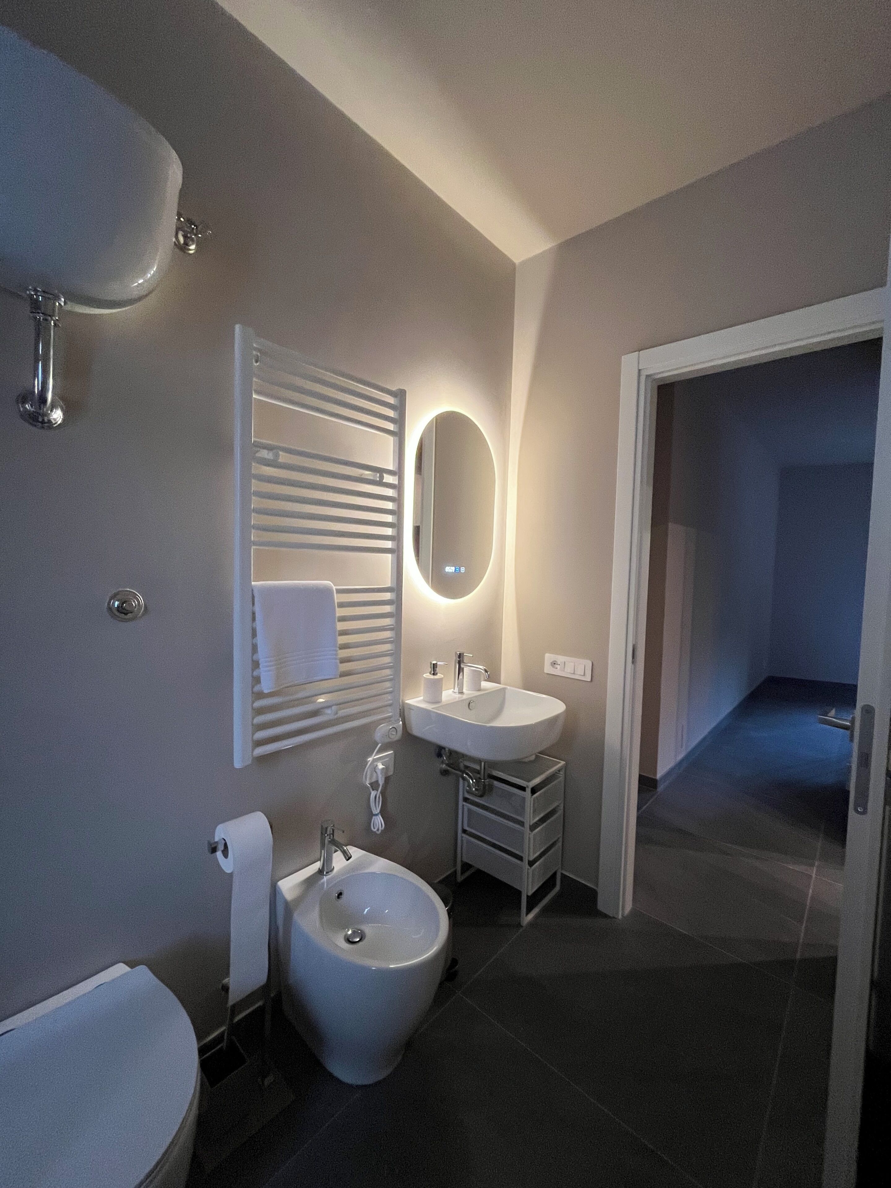 Doccia, asciugacapelli, bidet, asciugamani