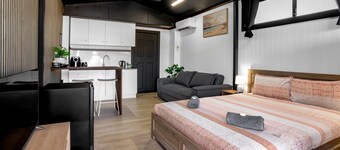 Modern, exclusive, fully furnished, self-contained 1x1 studio apartment,