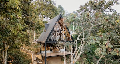 Mirador A-Frame Cafetal | View in Comasagua.