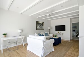 Desk, iron/ironing board, Internet, bed sheets - Coastal Manhattan Beach Home | Walk to Beach & Downtown (Manhattan Beach)