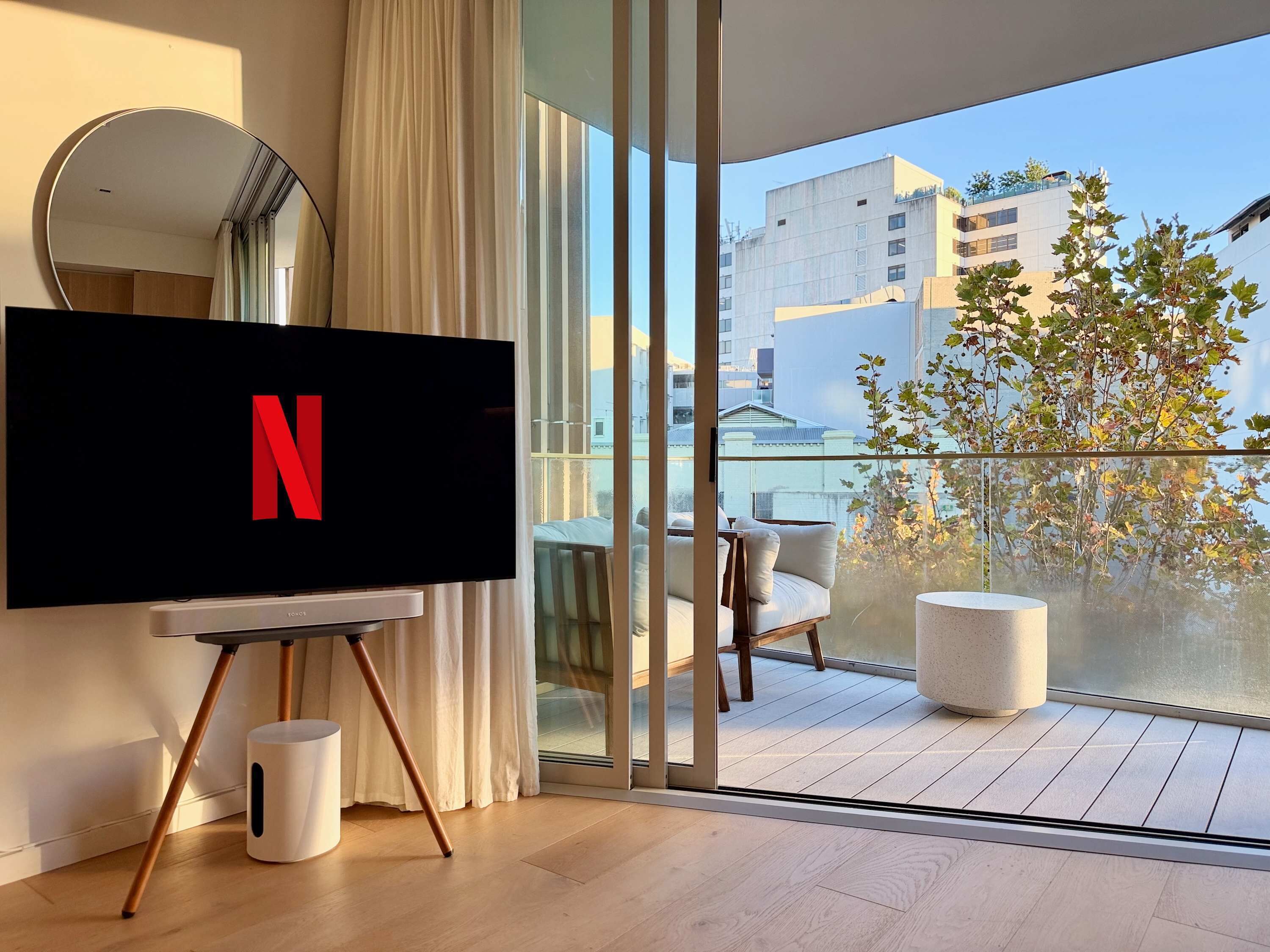 TV, stereo, offices