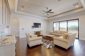 TV, video games, stereo - Majestic Mansion at Reunion | Experience Luxury at This 8-bedroom Villa Near Disney (Kissimmee)