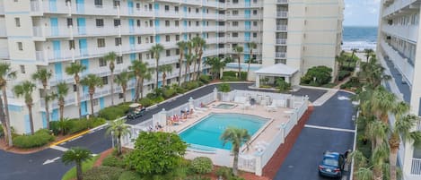 A heated pool