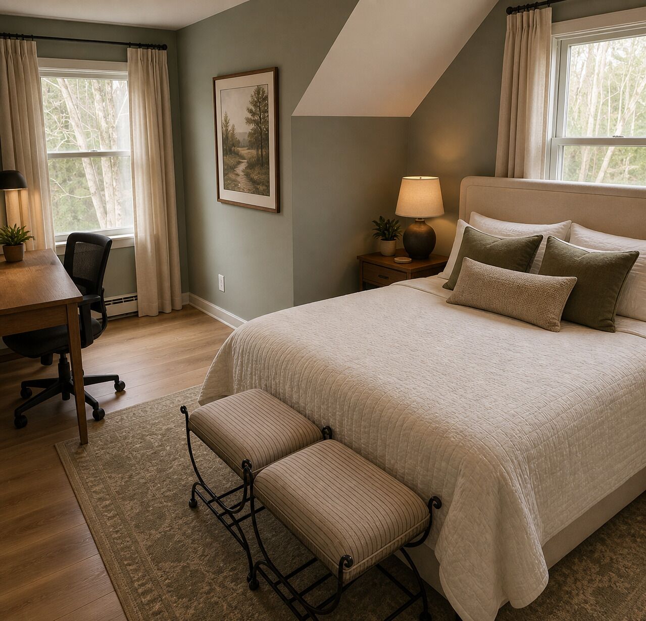 4 chambres, lit de bébé portatif, Wi-Fi