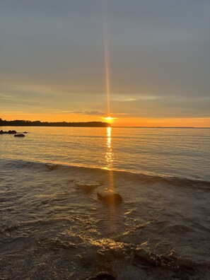 Vlak bij het strand