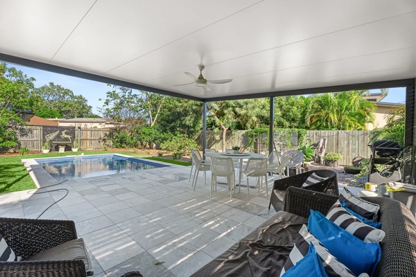 Outdoor Seating Area and pool