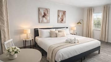 Iron/ironing board, WiFi, bed sheets