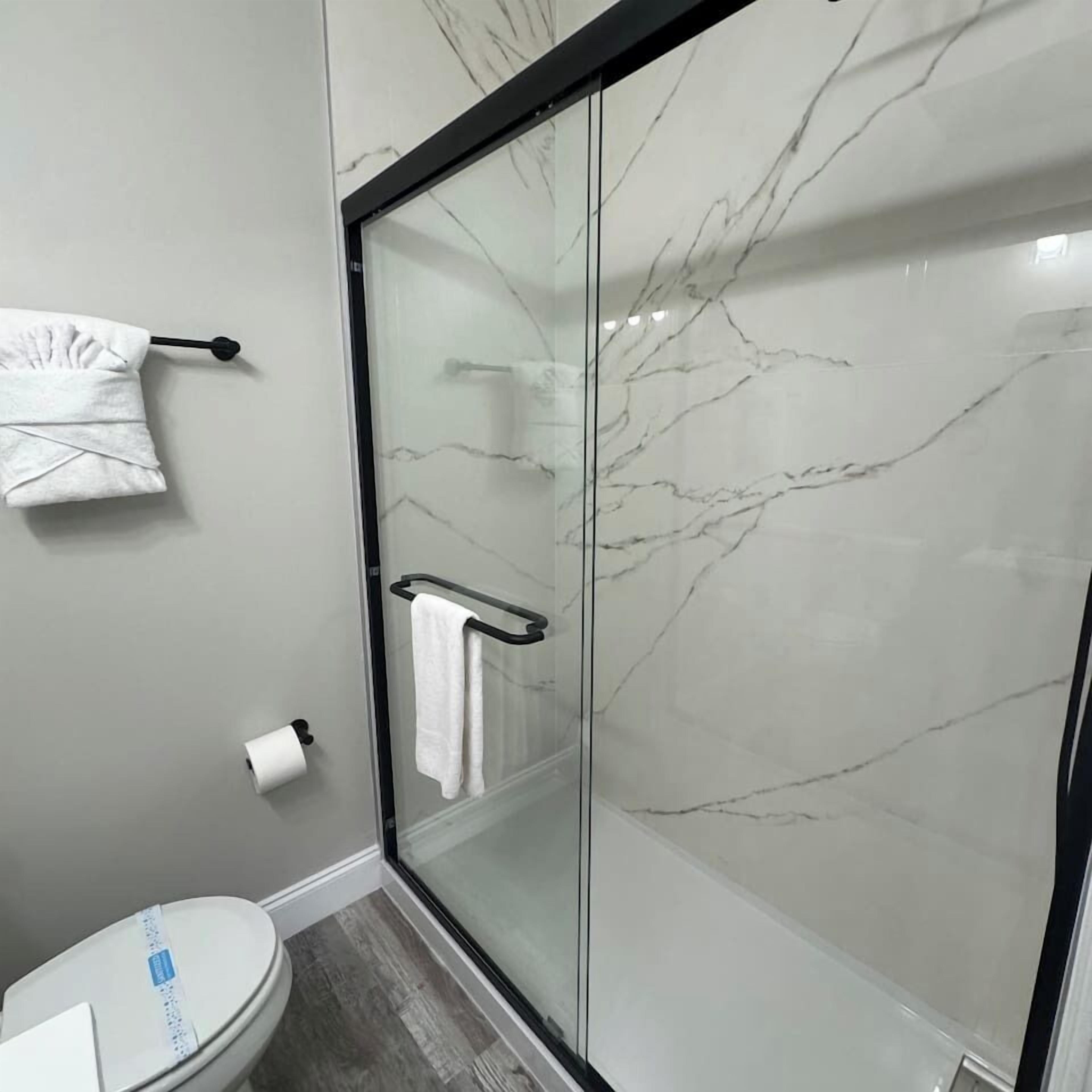 Shower, hair dryer