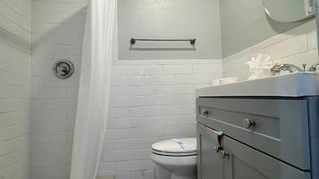 Shower, hair dryer