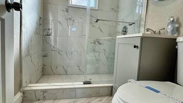 Shower, hair dryer