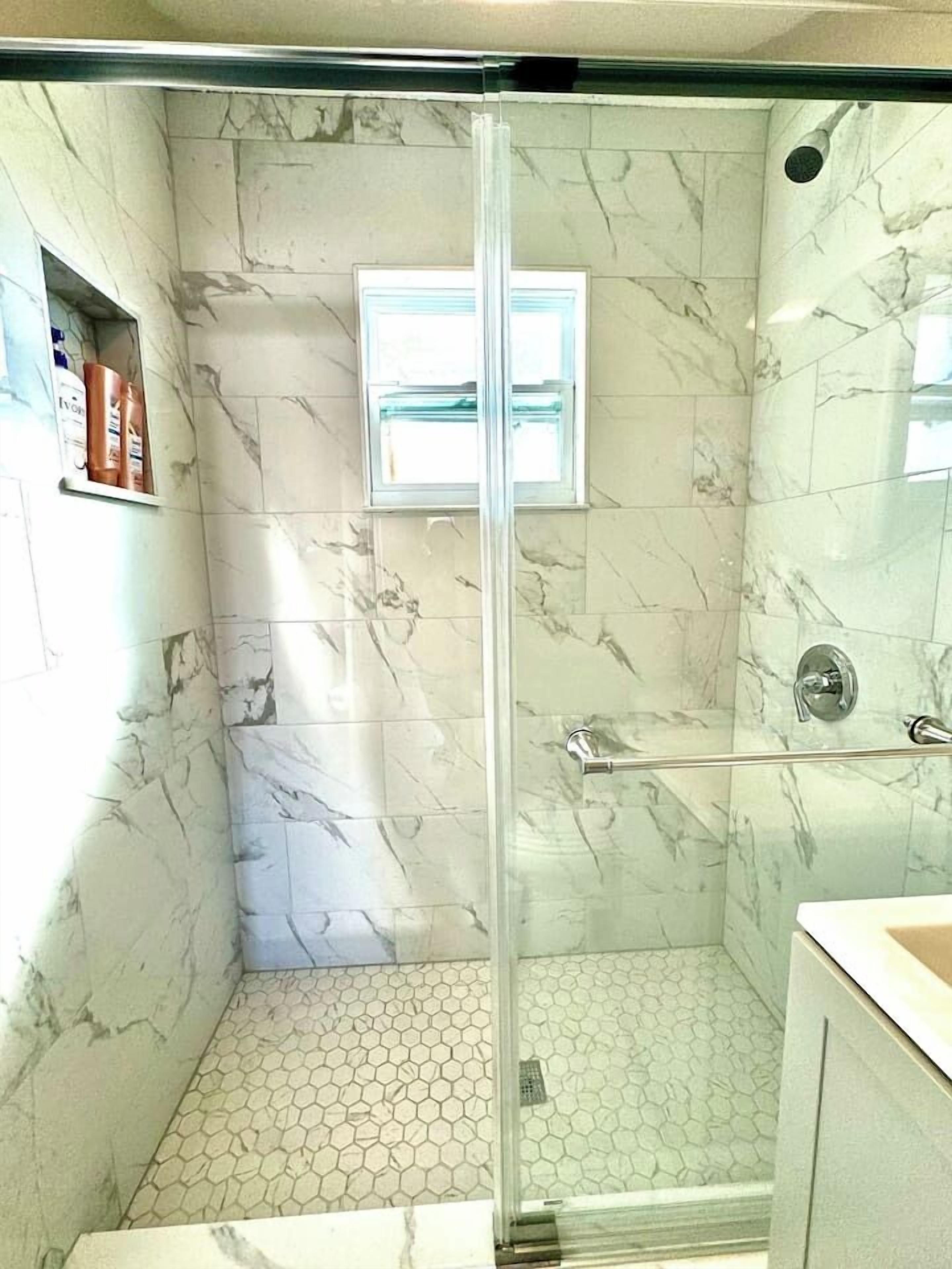 Shower, hair dryer