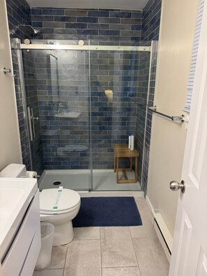 Hair dryer, towels, toilet paper - Fun 5 Bedroom Lakefront Cottage (Bethel)