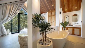 Luxury Villa, 1 King Bed, Pool View | Egyptian cotton sheets, premium bedding, in-room safe, free WiFi