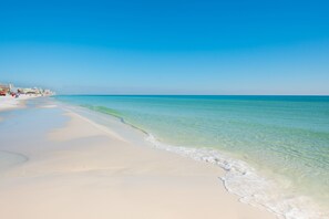 Vlak bij het strand
