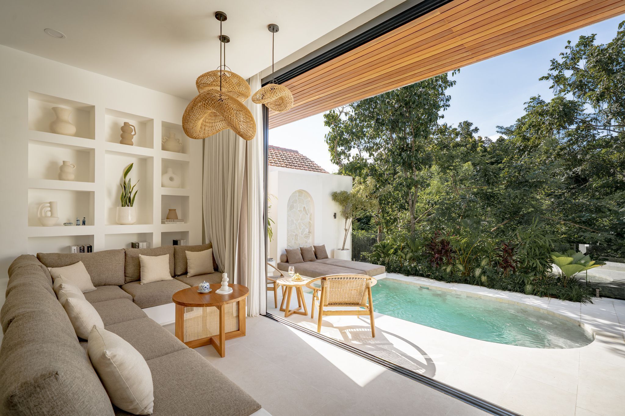 Vila luxo, 3 quartos, vista para a piscina | Vista do quarto