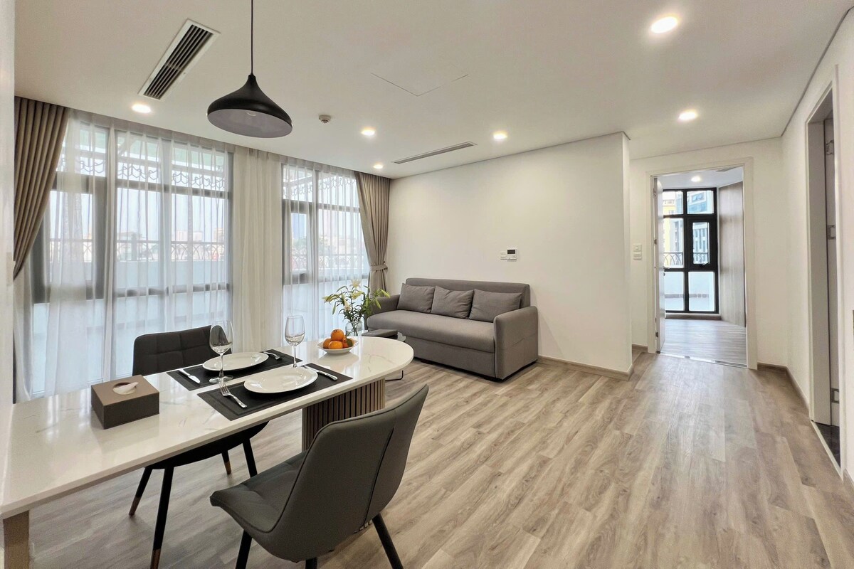 Executive Apartment, Balcony, City View | Ruang tamu