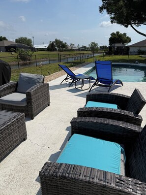 Pool - 3-bedroom house in quaint Rotonda West with AC and fitness (Rotonda West)