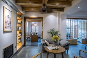 Casa geminada em estilo japonês | Área de estar