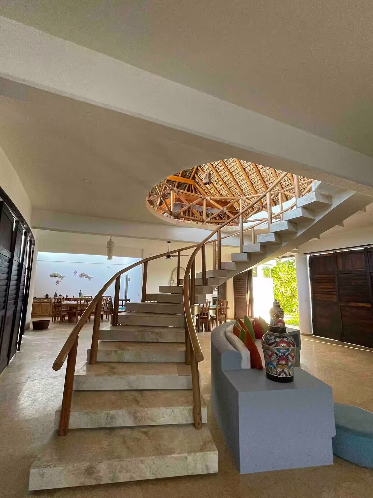 Casa Staa terrace and pool area