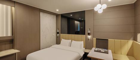 Deluxe Room | Blackout drapes, WiFi (free), bed sheets