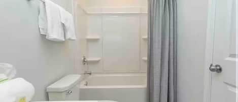 Towels, soap, toilet paper