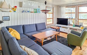 Televisie en een open haard