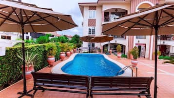 Apartment, 3 Bedrooms, Balcony, Courtyard View | Pool | Outdoor pool