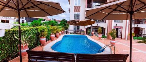 Apartment, 3 Bedrooms, Balcony, Courtyard View | Pool | Outdoor pool