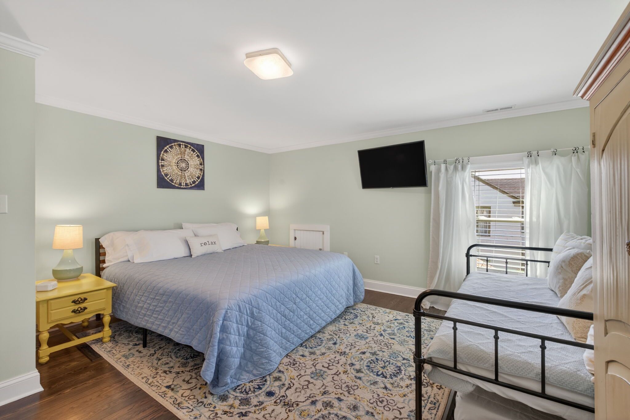 4 bedrooms, iron/ironing board, travel crib, WiFi