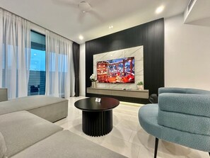 Standard Condo, 3 Bedrooms, City View | Living area - Eaton Residences KLCC by Mavic (Kuala Lumpur)