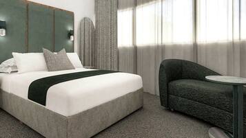 City Double or Twin Room, 1 King Bed | Desk, laptop workspace, soundproofing, iron/ironing board