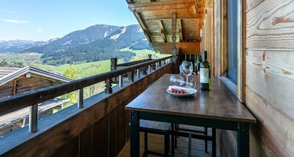 Vacation apartment with a wide view & garden