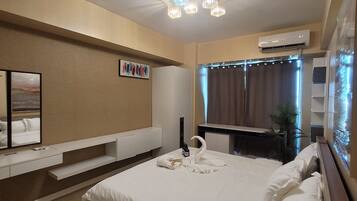 Appart'hôtel, 3 chambres, balcon, vue ville | Wi-Fi gratuit