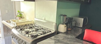 Beautiful apartment very cozy and centrally located. Makes your stay amazing