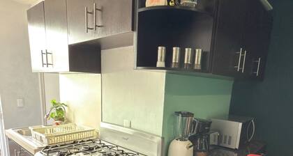 Beautiful apartment very cozy and centrally located. Makes your stay amazing