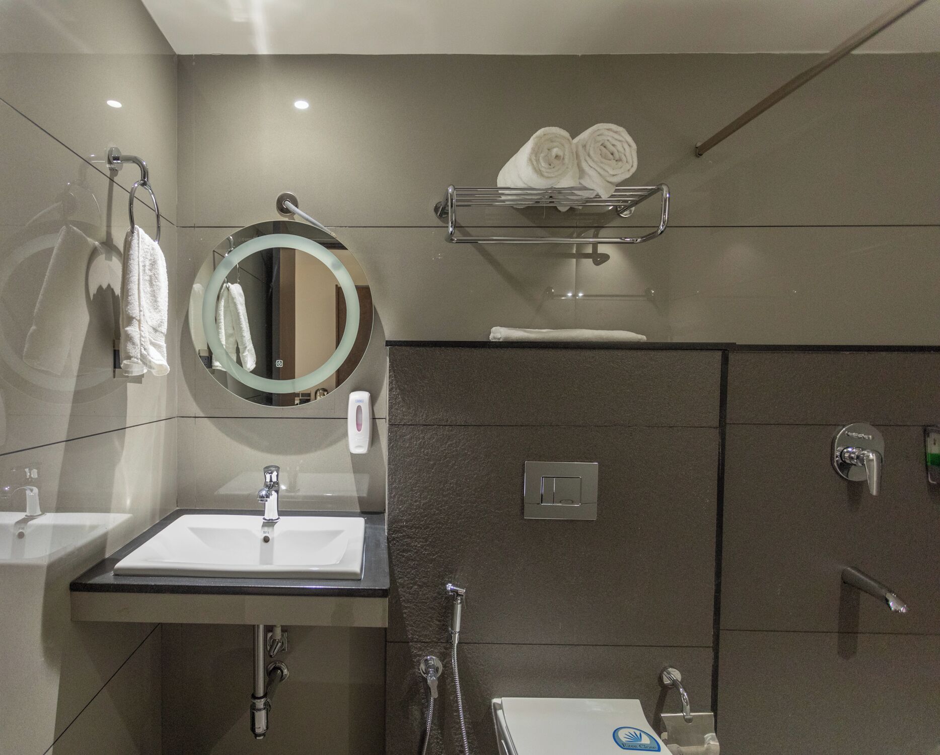 Standard Room | Bathroom | Shower, towels, soap, toilet paper