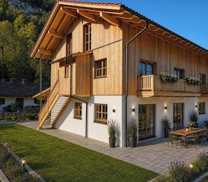 Exterior - Apartment 50sqm, balcony, kitchen, living room, bedroom, max. 2 pers. (Ruhpolding)