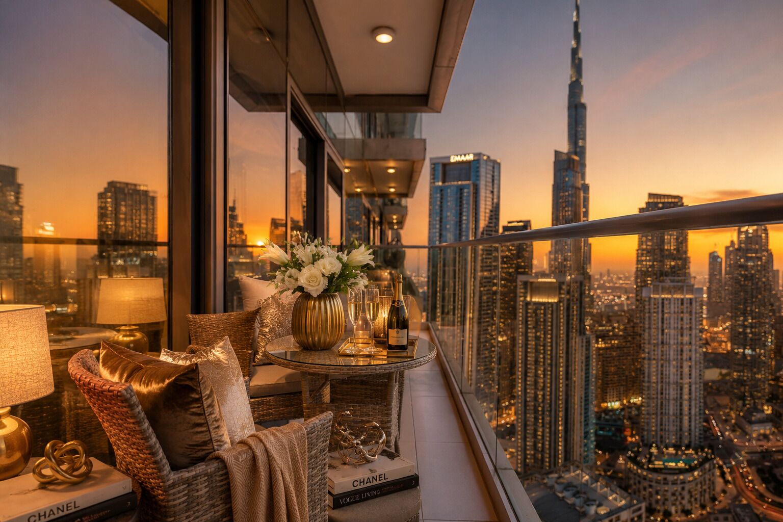 Deluxe Apartment, City View | Terrace/patio