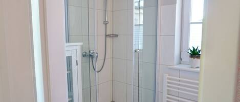 Shower, hair dryer