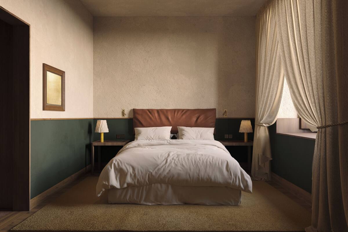 In-room safe, desk, laptop workspace, soundproofing