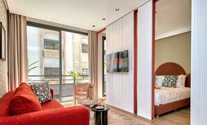 Iron/ironing board, free WiFi, bed sheets, wheelchair access - Pleasant 1-bedroom apartment in Casablanca (Casablanca)