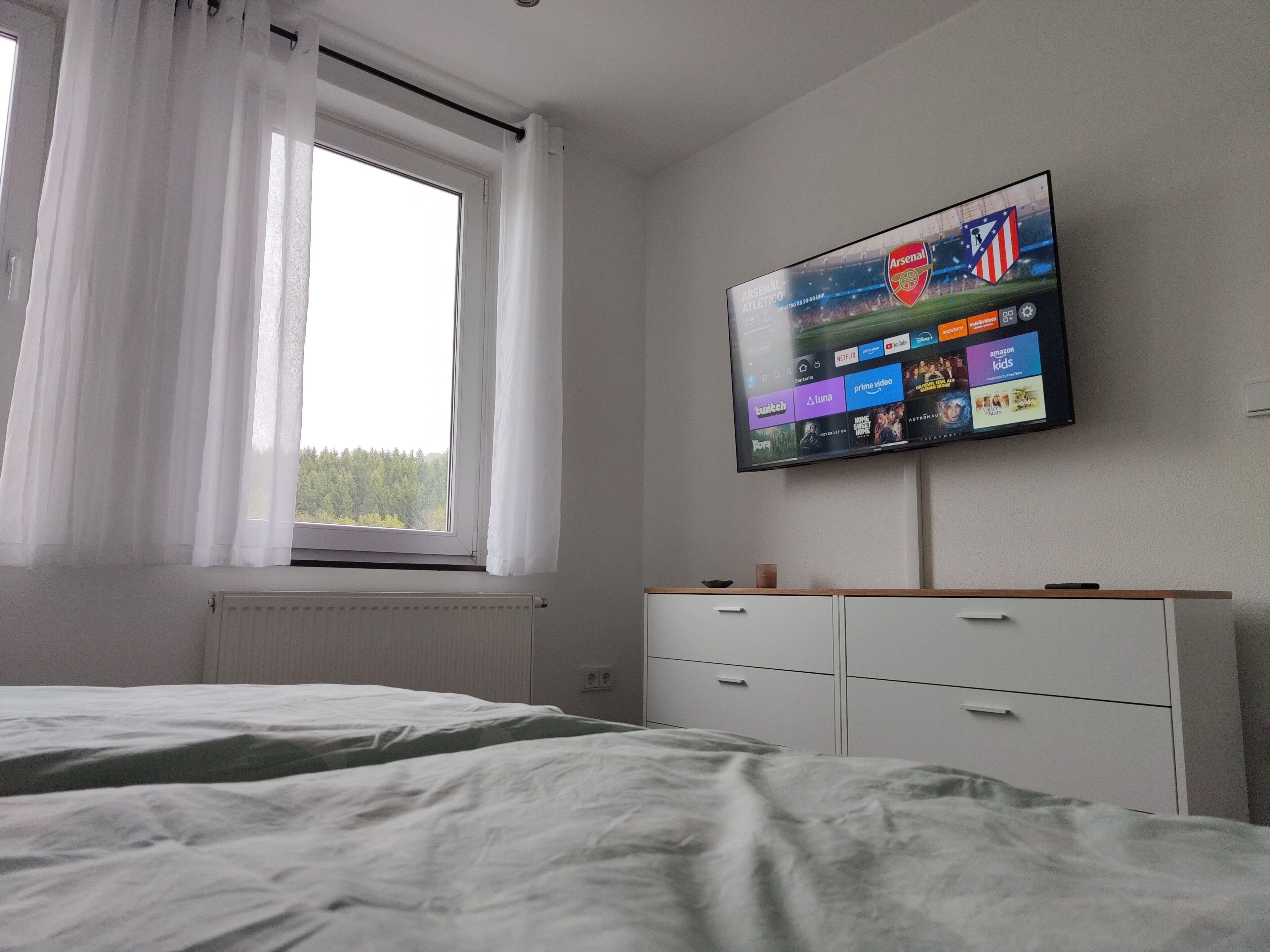 1 Schlafzimmer, Reisekinderbett, kostenloses WLAN, Bettwäsche