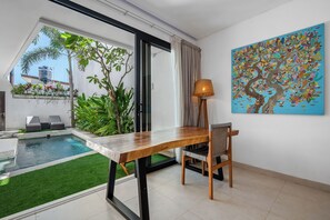 Design Villa, 2 Bedrooms, Private Pool | View from room - L'Angelo Villa Canggu (Canggu)