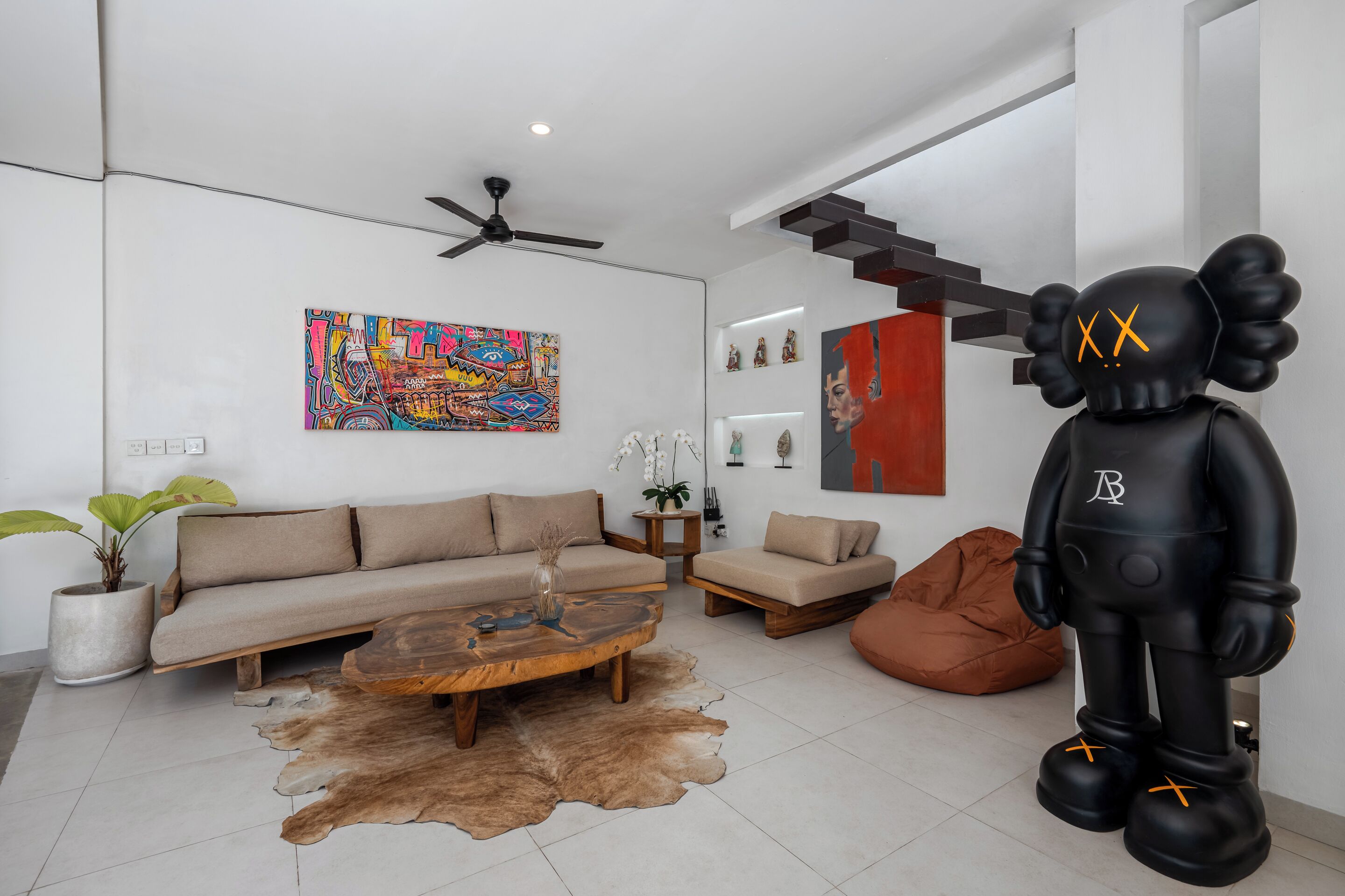 Design Villa, 2 Bedrooms, Private Pool | Living room